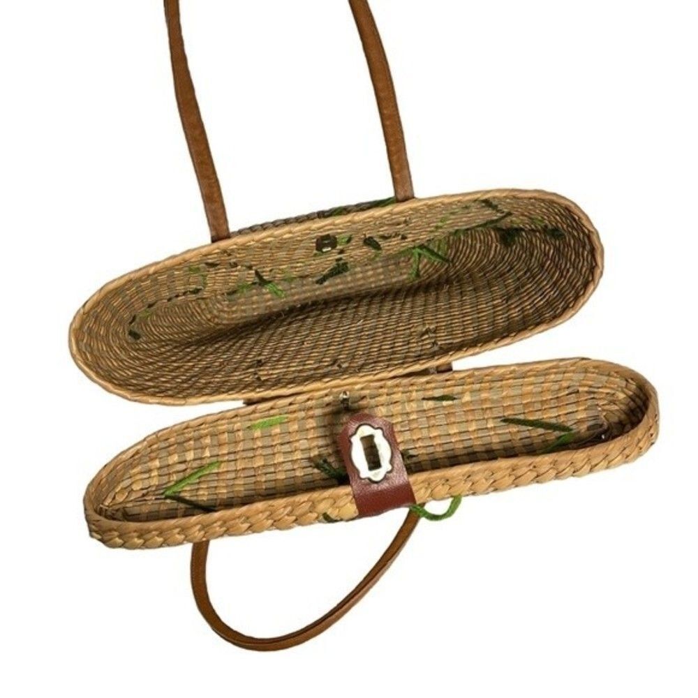 50's-60's VTG Basket Bag - Picture 4 of 6